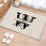 Classic Initial Polyester Doormat