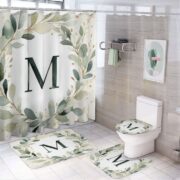 Washable Chenille Initial Rug
