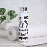 Slim Monogram Water Bottle Name around